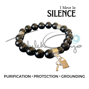 I Move in Silence - Obsidian - 10mm