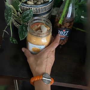 Bottle Bottle Tree Bracelets - Mandarin with Large Metal Baule Sun
