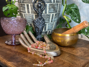 Mala with Beaded Tassel - Fluorite