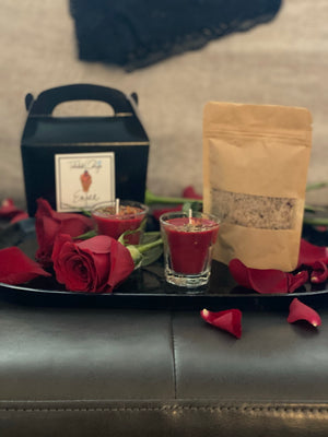 Entice-Ritual Bath Candle Set (Luxe Bath Salt Upgrade Available)