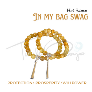 Hot Sauce in My Bag Swag - Honey Tiger's Eye - 8mm