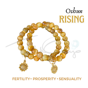Oshun Rising - Honey Tiger's Eye - 8mm