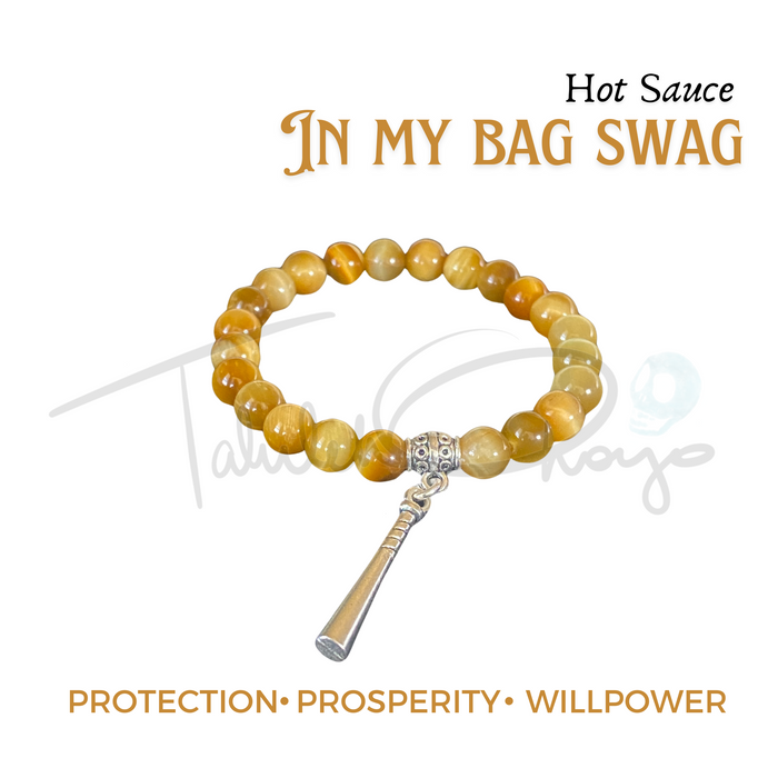 Hot Sauce in My Bag Swag - Honey Tiger's Eye - 8mm