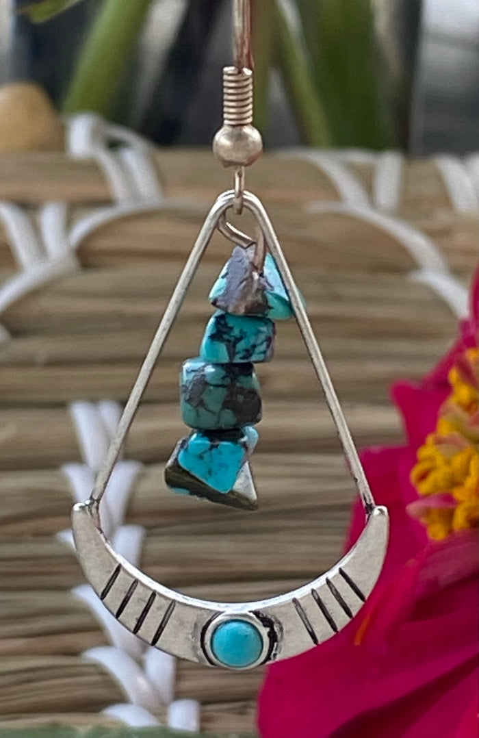 Halupa -  Turquoise Scythe Earrings