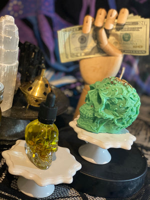 Prosper - Green Skull Candle Kit